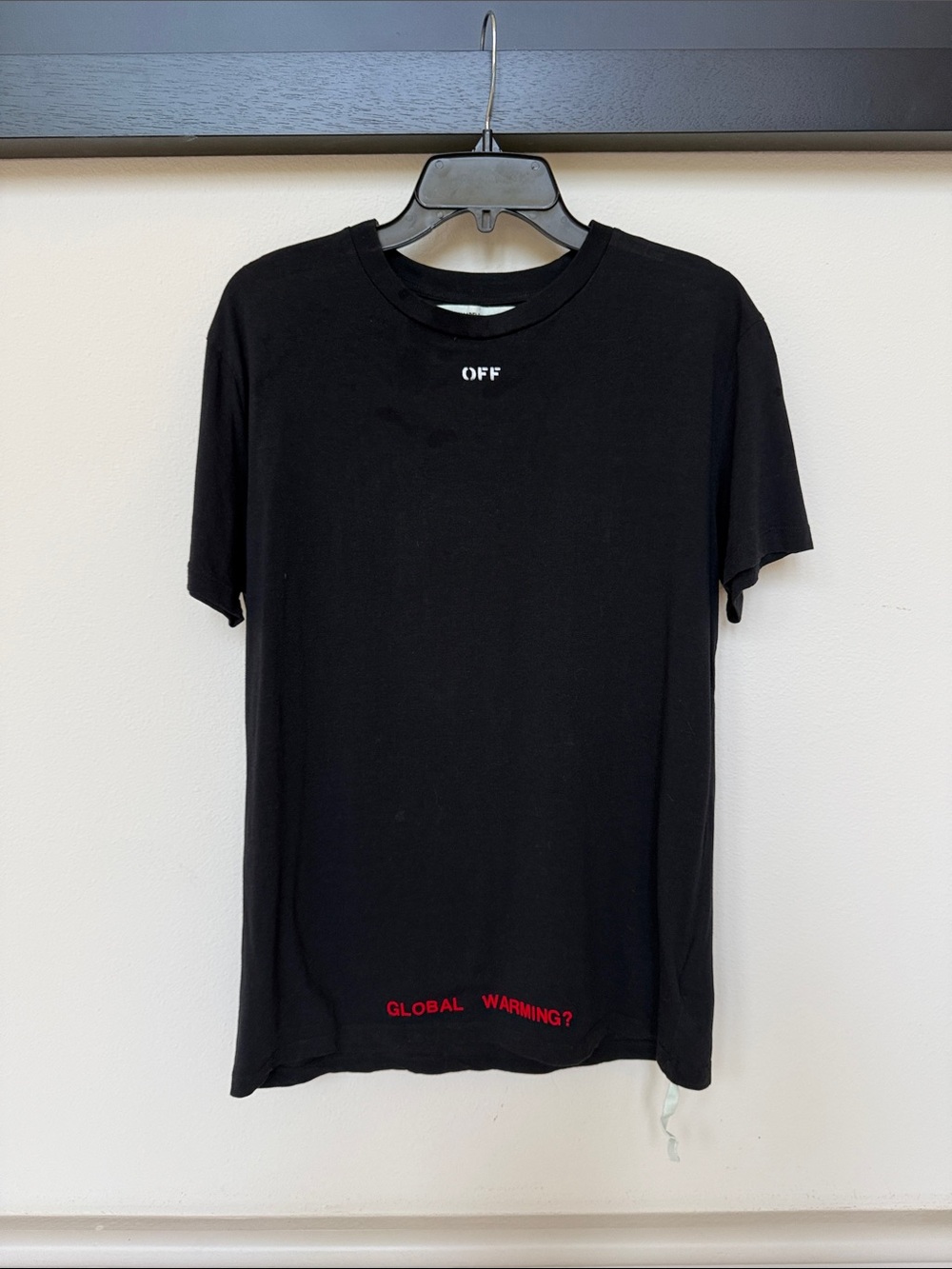 Black Graphic Tee - 'Global Warming?'